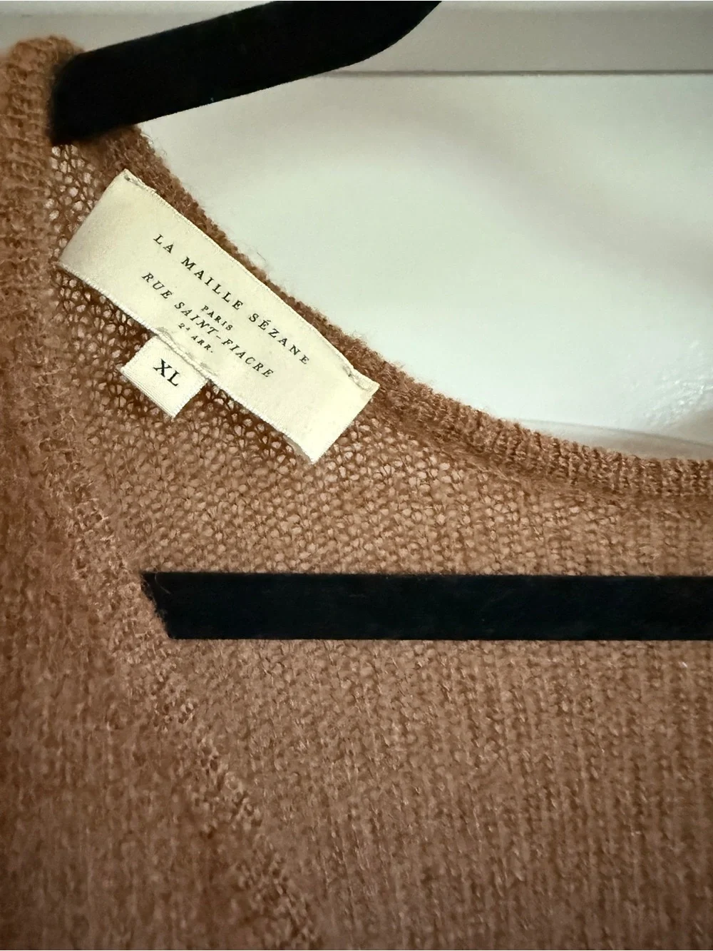 Sezane Gaspard Jumper Cardigan in Camel - XL - Picture 4 of 5